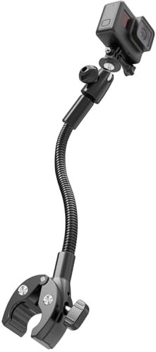 LYFPOOM Schwanenhals Kamer halterung mit 1/4“ 3/8 5/8 Schraube, für Lenker, Schreibtisch, Rohr, Querstange, Kompatibel mit GoPro Hero 13/Babyphone/Logitech Webcam/Insta 360/Feldmonitor/LED-/Mikrofon