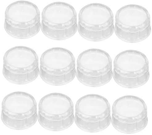 Zerodeko Lot de 12 Couvercles Anti-Éclaboussures en Plastique pour Shaker à Vin Solide Réutilisable pour Cocktails et Boissons Accessoires de Bar Multi-Usages