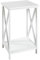 HAKU Möbel Beistelltisch weiß, MDF - Maße: B 30 cm x H 50 cm x T 30 cm, Style: Coastal Furniture