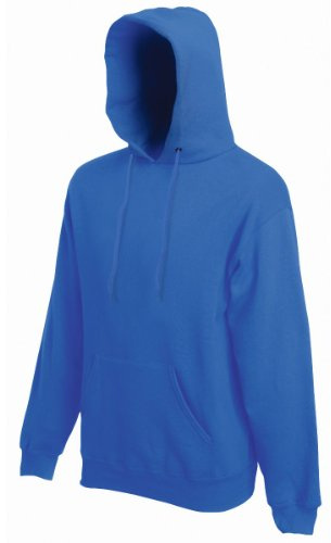 Fruit Of The Loom Hoodie Hooded Sweatshirt Royal Blue L