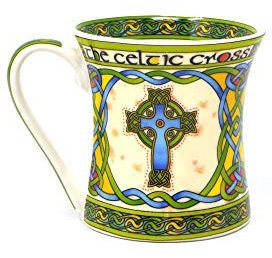 Royal Tara Irische Keramik Kaffee Tee Becher Tasse mit Hochkreuz Keltisches Kreuz Design