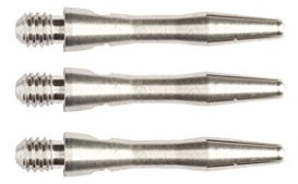 Red Dragon Plain Aluminium Extra Short Dart Shafts - 4 sets pro packung (12 wellen in total) & Red Dragon Checkout Card