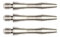 Red Dragon Plain Aluminium Extra Short Dart Shafts - 4 sets pro packung (12 wellen in total) & Red Dragon Checkout Card