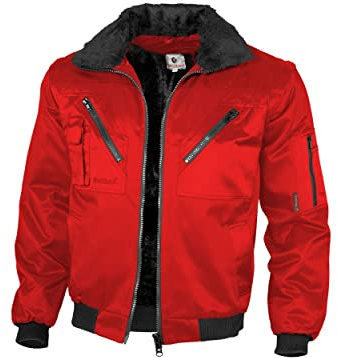 Qualitex - Pilotenjacke 4 in 1, Rot, 3XL