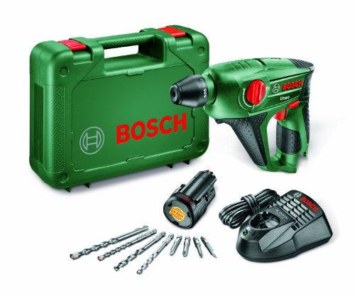 Bosch 0.603.984.000 - Taladro, atornillador y martillo (10,8 W, 10,8 V) color verde