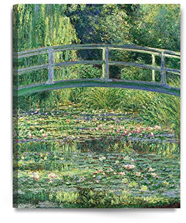 DECORARTS - The Japanese Bridge (The Water-Lily Pond), Claude Monet Art Reproduction. Giclee Canvas Prints Wall Art for Home Decor 30x24