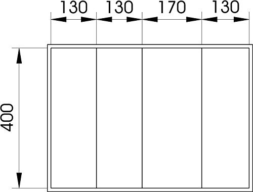 1220 TBS100 TRENNBLECHE 3 STK, Made in Germany