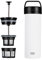 ESPRO – P0 Ultralight – Französische Kaffeepresse für Einzelportionen und leichte Trinkflasche für Reisen, Camping und den täglichen Gebrauch, Edelstahl, vakuumisoliert, 16 oz (Kreideweiß)