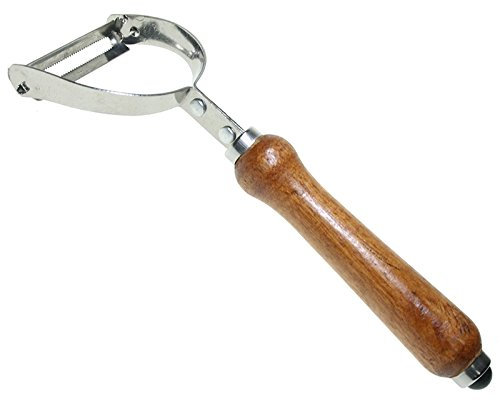BVC Pelador de Frutas y Verduras de Acero Inoxidable con Mango de Madera 8810