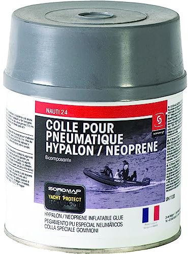 SOROMAP Colle PNEUMATIQUE NAUTICOLLE 24 HYPALON BI-Composants 0,400 L