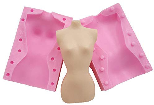 Huaifu Xiaolajiao Dolls Body Fondant Cake Molds Polymer Clay Silicone Molds Handmade Craft Chocolate Sugarcraft Mould Baking Tools