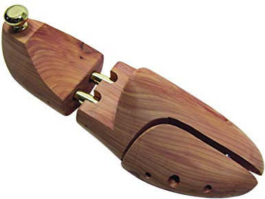 MOVI EUROPEAN - Tendiscarpe in legno di cedro aromatico con pomo dorato.