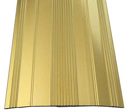 Metal Extra Wide Carpet Cover Strip Door Bar Trim (2700mm, Brass)