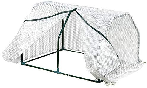 Outsunny Mini Greenhouse Grow House PVC Cover Steel Frame White 99L x 71W x 60H cm