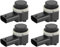 X AUTOHAUX 4 Stücke Auto Parksensoren 3-Polig Kfz Einparkhilfe Einparkassistent Rückfahrhilfe 4H0919275 für Audi A4 A5 Q3 S4 S5 Schwarz