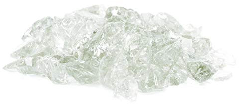 Steingrau 10kg Glassplitt 10-30mm glasklar Glasbrocken Dekoglas Gabionen