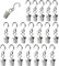 XINGSUI 20pcs Crochet de Suspension en métal, Crochet de Rideau avec Clip, Crochet de Suspension, Clip de lumière de fête, Crochet décoratif, Pince à Serviette, Clip de Rideau