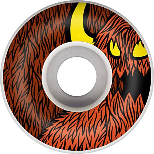 Toy Machine Furry Monster Skateboard-Räder, 100a, Weiß, 54 mm