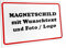 Kiwistar Magnetschild - mit Wunschtext und Foto individuell bedruckt - Werbung für Firma Büro personalisiert für Auto, KfZ LKW (weiß, 30x20 cm)