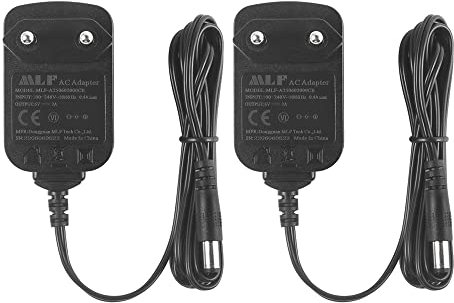 Security-01 2er Pack DC 6V 2A 1000mA Netzteil Adapter, Stecker 5,5 mm x 2,1 mm