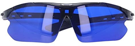 Golfball-Finder-Brille, Polarisierte Sport-Sonnenbrille Im Sportstil mit Blauer Linse und Aufbewahrungstasche Golf-Sonnenbrille Golfball-Finder-Ortungsbrille für Männer, Frauen, Golfgeschenke