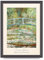 Lithobee - Claude Monet Bridge Over A Pond Of Water Lilies 1899 - Printed Wall Art Design in Sizes A2, A3 & A4 Framed in a Stylish Frame or Unframed (A4 Black Grain Frame)