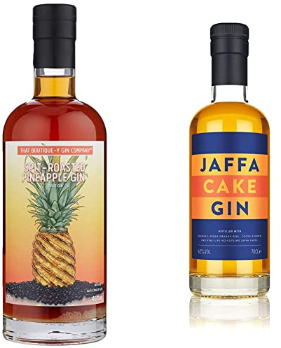 That Boutique-Y Gin Company Spit-Roasted Pineapple Gin, 70cl & Jaffa Cake Gin, 1 x 700ml