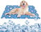 pet prime Dog Cooling Mats 90x60 cm, Cooling Mat for Dogs with Non-Toxic Gel