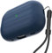 Custodia anti-smarrimento per AirPods Pro (2a generazione), custodia dal design monopezzo, ricarica wireless, LED visibile, cordino incluso, blu
