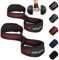 MERCURYAL Figur 8 Gepolstert Zughilfen Krafttraining - Weight Lifting Straps - Bodybuilding Gewichte Training - Deadlift, Kreuzheben - Zughilfen Bodybuilding Für Männer & Frauen (Schwarz & Rot)