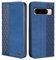 CXTCASE Funda Google Pixel 8 Pro, Funda Tapa Libro Movil Carcasa PU Cuero para Google Pixel 8 Pro, Tipo Libro Flip Wallet Case, Azul