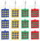12PCS Porte-Clés Tic Tac Toe pour Enfants,Porte-Clés Pendentif en Plastique,Porte-clés en Plastique Coloré,Jouet DrôLe Avec Porte-Clés, Fête D'anniversaire pour Garçons Et Filles,Couleurs MéLangées