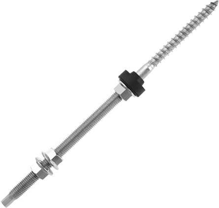 LT Easiyl Lot de 4 boulons de suspension en acier inoxydable 304 réglable en hauteur pour fixation solaire photovoltaïque sur toit de bâtiment M10 x 250 mm