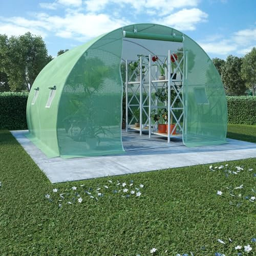 ShGaxin Serra 9 m² 300 x 300 x 200 cm, Carport Riparo Auto, Serre Tunnel