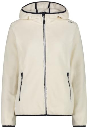 CMP WOMAN JACKET FIX HOOD B.CO GESSO-B. BLUE