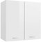 Festnight Armario de Pared de Cocina Armario Multiusos para Colgar, Armario Colgante Armario Cocina Pared Armario de Almacenamiento de Cocina Flotante Blanco Brillante 60x31x60 cm
