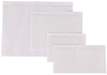 Pochette Adhésive Porte Document Transparente Neutre - 4 Tailles Disponibles A6/A5/A4/DINLONG - 3 Quantités Disponibles 250/500/1000 - A5 Lot de 1000 - Bestpack