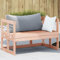 Homgoday Ausziehbare Gartensofa aus Douglasien-Massivholz, Sofas für den Außenbereich, für den Garten, Bett, Sofa, Couch, Gartensofa, Wohnzimmer, Terrasse, Außenbereich, Möbel