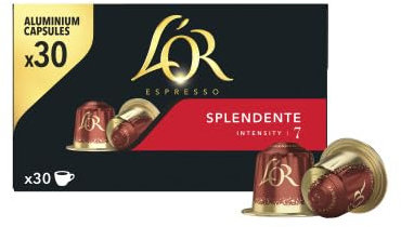 L Or Cafe en Capsules Espresso Splendente (intensite 7) - La boite de 30, 156g