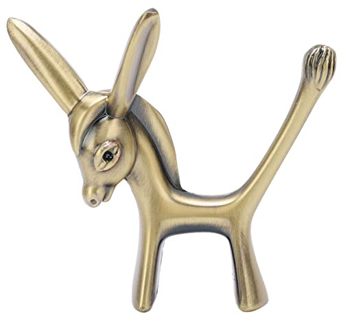 BSTCAR Esel Ringhalter Schmuckhalter Ringständer Dekorativer Ringhalter, Metall Retro Organizer Ringe Schmuck Schmuckstück