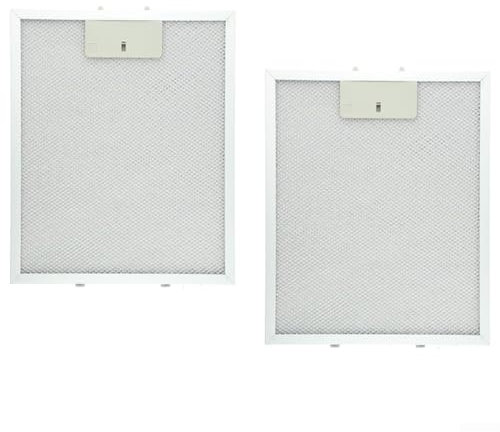 Filtro Antigrasso in Metallo per Cappe Aspiranti, 300 x 246 x 9mm, Filtro Antigrasso con Griglia Metallo per Cappe da Cucina (2 Pezzi)