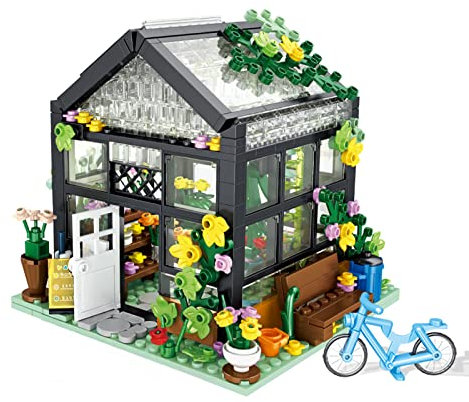 TOY PLAYER STEM Blumen Haus Klemmbausteine Baukasten,Friends mädchen Haus Geschenk für Mädchen 6-12 Bausteinen Kompatibel Mit Lego Haus (579 Stück)