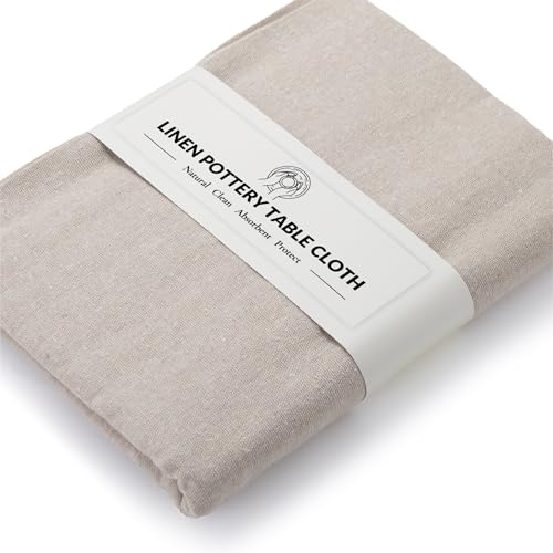 QITIUNLXY Pottery Mat, 100 x 150 cm Linen Cloth for Clay, Tools and Supplies
