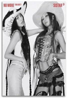 SISTAR19 – No Mor Druck-Albumcover, signiertes Poster, Musikcover-Poster, Pop-Hip-Hop-Rap-Sänger, Star-Musikposter, ästhetische Leinwand, Wandkunst für Mädchen und Jungen, Teenager,
