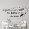 Black and White Wall Sticker: Dream Quote with quill Pen, Suitable for Children's Room, Bedroom, Study Room, etc., high Quality Vinyl Wall sticker74 x 57cm