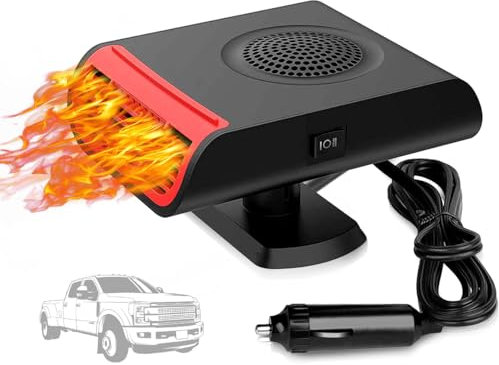 Showvigor Auto-Heizung, 12 V, 150 W, tragbare Windschutzscheibenheizung, Defogger, Entfroster, 2-in-1-Schnellheizung, Fahrzeugheizung, automatische Windschutzscheibenheizung