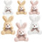 dellyy Hasen Anhänger Plüsch*6pcs, Kleiner Plüschhase Anhänger, Plüschhasen-Anhänger für Ostern, Schlüsselanhänger Hase Plüsc, Plüschhasen Tasche Anhänger, Osterhase Kuscheltier Spielzeug (A)