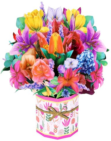 Hundert Rosen in Blüte Pop Up, Papier Blumenstrauß Grußkarten mit leerer Notizkarte und Umschlag, zur Feier von Liebe, Feiertag, Geburtstagen, Jahrestag, Valentinstag, Muttertag, Hochzeit, Urlaubs
