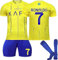 Generisch C7 Trikot Kinder Home Away 23 24 25 Siu 7 Al-NASSR Madrid POR Red Blue Football Jerseys Kids Mens Soccer Sport T Shirt Shorts Socks No.7 Tracksuit Outfit Kit