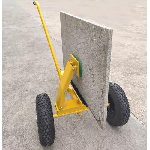 Portable Plywood Dolly with Wheels, Multi-functional Glass Sheet Slab Panel Mover for Granite/Marble/Door Panel, Mattress Carrier Cart with Clamp